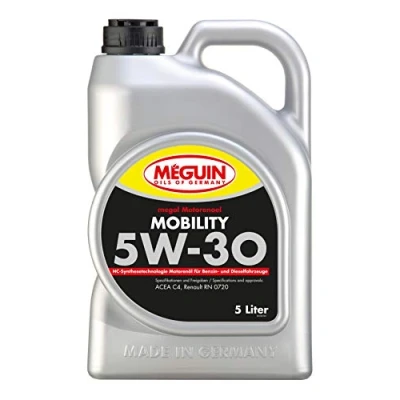 Obrázek Meguin Megol Mobility SAE 5W 30 5 L Syntetická technologie motorový olej č. výr.: 3182
