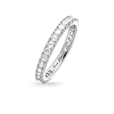 Obrázek Thomas Sabo Dámský prsten Eternity Zirkon 925 sterlingové stříbro TR1981 051 14, Mincovní stříbro, Kubická zirkonie