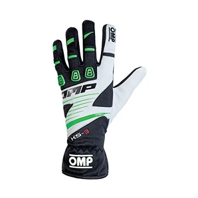 Obrázek OMP OMPKK02743E270S My2018 Ks 3 Rukavice černá/W/zelená Velikost S