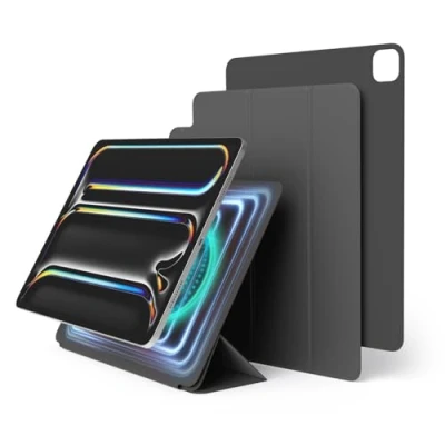 Obrázek elago Magnetic Folio Case für iPad Pro 13 Zoll Cover (M4) Rückwand kann an Metallmaterialien befestigt Werden, Wake/Sleep Funktion, Kompatibel mit Apple Pencil 2 (Dunkelgrau)