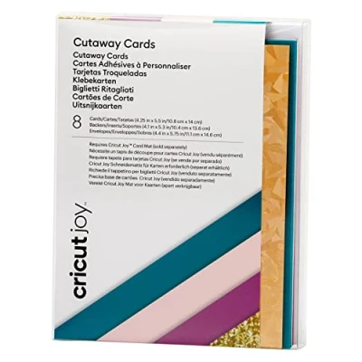 Obrázek Cricut Unisex, Erwachsene Joy Cutaway Cards, Corsage, For use with Joy, 10.8cm x 14cm (4.25&quot; 5.5&quot;) 8 Pack