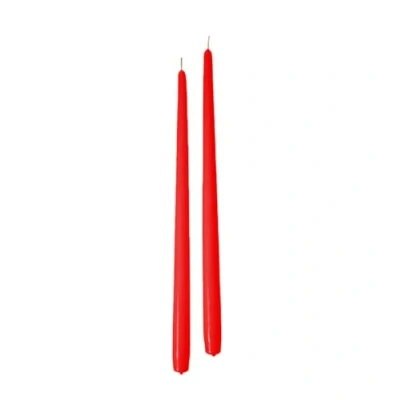Obrázek Cereria di Giorgio Risthò Konische Kerzen für Kerzenständer, Paraffinwachs, rot, 2.2 x 40 cm
