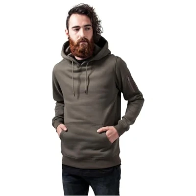 Obrázek Urban Classics Sweat Bomber Hoody Mikina s kapucí, Muži, Velikost: XXL, Olive