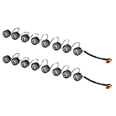 Obrázek HELLA LED sada světel pro denní svícení LEDayFlex 12V / 24V kulatá SAE čirá kabel: 120 mm přední část vozidla 2PT 010 458 771