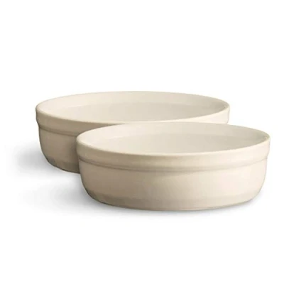 Obrázek Emile Henry Krémový krém Brûlée Ramekin Dish, jíl, 2dílná sada