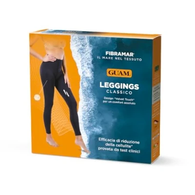 Obrázek Guam Unisex Klassische, Leggins Meeresalgen, Größe S/M (42 44) Fibramar Leggings, Schwarz