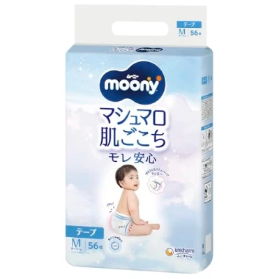 Obrázek Diapers Moony M 6 11 kg 56 ks