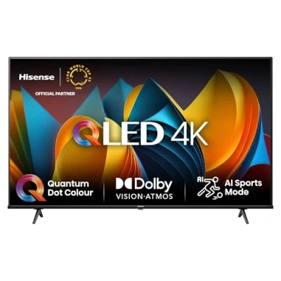 Obrázek Hisense 50E7NQ 126 cm (50 palců) televizor, 4K UHD, QLED, HDR10, HDR10+ decoding, HLG, Dolby Vision Atmos, 60Hz Panel, Smooth Motion, Bluetooth, Alexa Built in, VIDAA Voice, černý [2024]