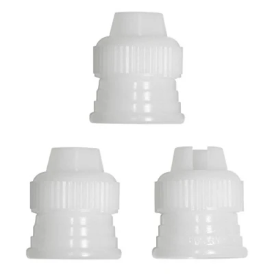 Obrázek PME 3 Pk Icing Adaptor Coupler Baking Piping Bags Tubes Nozzles Sugarcraft Cake, 6,5 x 2 9 cm