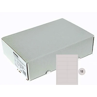 Obrázek Kores Univerzální etikety, 97 x 42,3 mm velké balení, 500 listů, bílé, E9742.500, 97,0