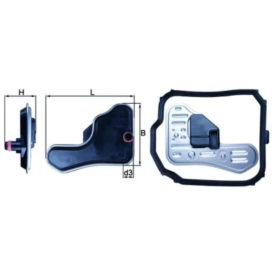 Obrázek pacholek HX 148D olejový filtr