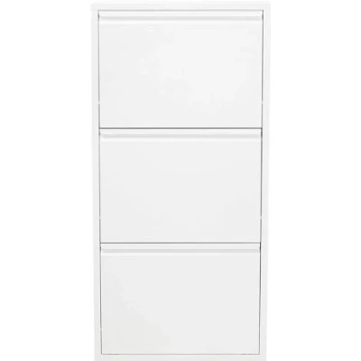 Obrázek Kare Design Carousel Shoe Dump Truck, Metal, úzký, Small, 3 Flaps, Hall Furniture, Rack, 49287, White, (H / W D) 103x50x14cm