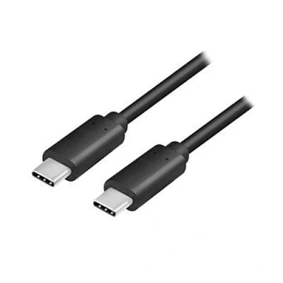 Obrázek LogiLink CU0128 připojovací kabel, USB 3.2 typ C (Gen2) pro nabíjení (HighSpeed Charging) a synchronizaci, černý 0,5 m