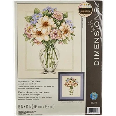 Obrázek DIMENSIONS Zählmusterpackung mit Zählmuster, Weiß, Rosa, Grün, Violett