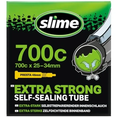 Obrázek Slime Unisex dospělí náhradní hadice s těsnicím prostředkem 700 x 28 32 Smart Tube/Bicycle, 30062, černá, 700x28 35, SV 48 mm