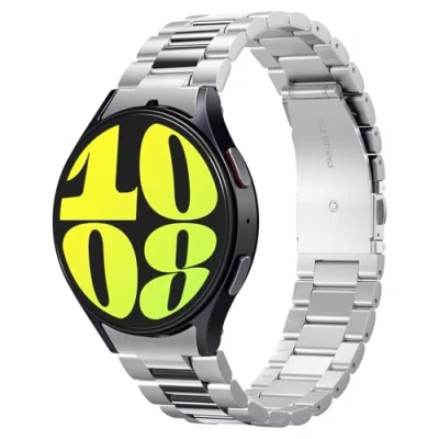Obrázek Spigen Modern Fit 316L Armband Kompatibel mit Samsung Galaxy Watch 7 40mm, 6 44mm, Classic 47/43mm Silber
