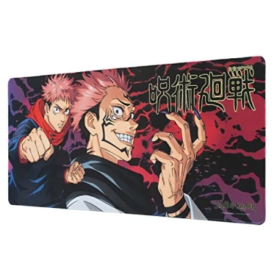 Obrázek Grupo Erik podložka pod myš XXL Jujutsu Kaisen Merch Gaming Mousepad protiskluzová a vodoodpudivá velká Mouse Pad psací PC příslušenství pro hraní