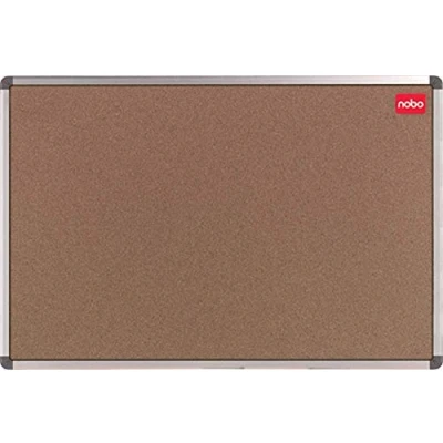 Obrázek Nobo 1902117 korek tabule se Aluminumr látky, včetně montážní sada, Folienverpackte Bílá Wall mounted A poznámkový blok průhledné, ochrana hran, 60 x 45 cm, 1 S 90 cm