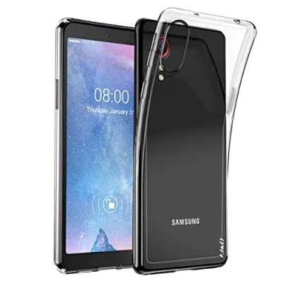 Obrázek J&amp;D pouzdro kompatibilní pro Samsung Galaxy Xcover 5, lehké ultra průhledné nárazuvzdorné ochranné tenké silikonové transparentní