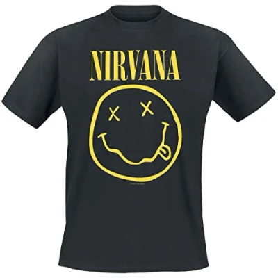 Obrázek Live Nation pánské tričko, Nirvana Smiley, černá (Black)