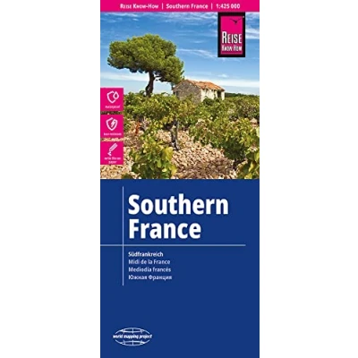 Obrázek Reise Know How Landkarte Südfrankreich / Southern France (1:425.000): reiß und wasserfest (world mapping project)