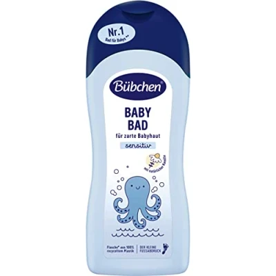 Obrázek Bübchen koupel pro miminka, 1000 ml jemná krémově měkká pěna pečující jemné čištění pokožky miminek, bez silikonů