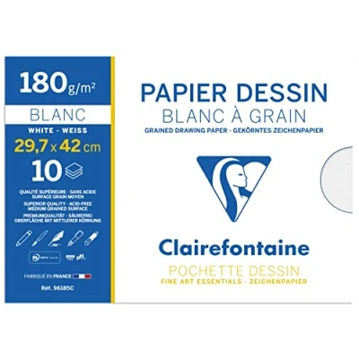 Obrázek Clairefontaine pořadač rýsovací papír, bílá