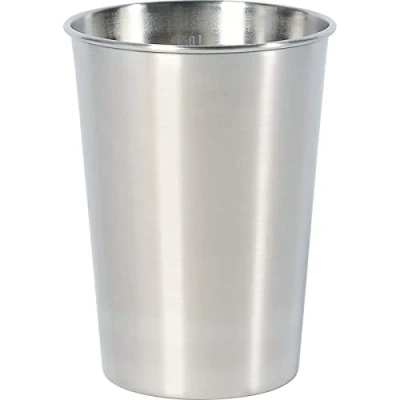 Obrázek Tatonka Hrníček z ušlechtilé oceli Pint Mug (500 ml) jednorázový pohárek na pití bez ucha s objemem 0,5 l a stupnicí objemu bezpečný pro potraviny, nerozbitný, škodlivých látek Ø 9 x 13 cm