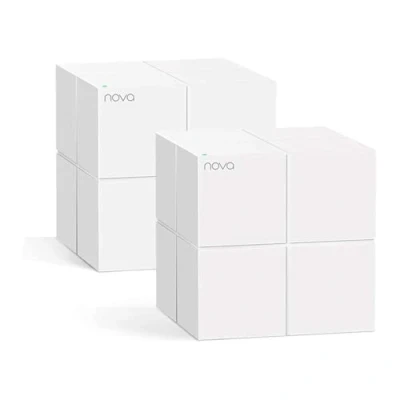 Obrázek Tenda Nova MW6 2x Duální kapela Mesh WLAN kompletní řešení (do 330m² WLAN, stanice, 4x Gigabit porty, pro domy, kanceláře, apartmány, MU MIMO) nahradil router, Powerline &amp; Repeater