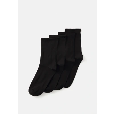 Obrázek Lindex ROLL EDGE 4 PACK Ponožky, Ženy, Velikost: 36 38, Black