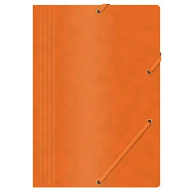 Obrázek OFFICE PRODUCTS desky s gumovým páskem lis/karton A4 390 GSM, oranžová,