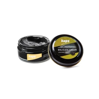 Obrázek Kaps Krém na boty pro hladkou a zdrsněnou kůži péče o Delicate Cream, 118 černá