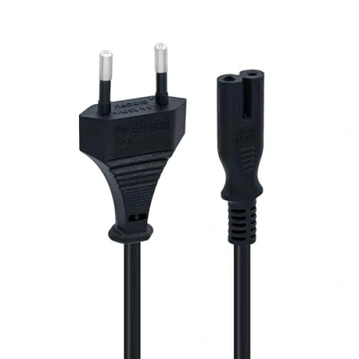 Obrázek Mcbazel 1,5 m černý síťový kabel, Euro zástrčka C7 2pólový kabel pro PS5 / PS4 PS3 Xbox série X/S