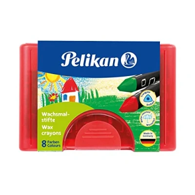 Obrázek Pelikan 722942 voskovky 665/8d trojúhelníkové, voděodolné
