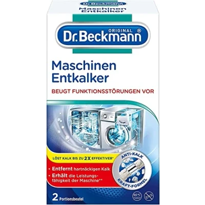 Obrázek Dr. Beckmann Maschinen Entkalker Gegen hartnäckigen Kalk in Wasch &amp; Spülmaschinen hilft Funktionsstörungen vorzubeugen 2x 50 g