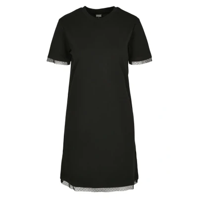 Obrázek Urban Classics BOXY LACE Žerzejové šaty, Ženy, Velikost: XS, Black