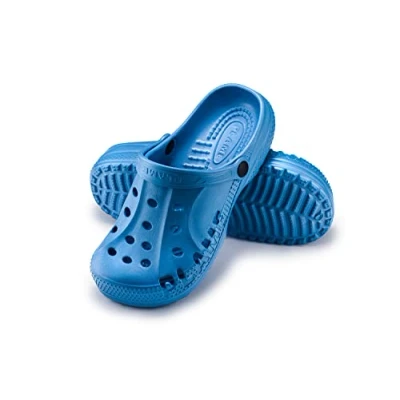 Obrázek ESTRO Gartenclogs pánské zahradní boty dámské unisex lehké gumové léto zahrada Clogs A78, modrá