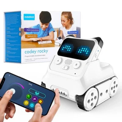 Obrázek Makeblock Programovatelný robot Codey Rocky, pro děti, kódovací Robot, kompatibilní se Scratch a Pythonem, Stem vzdělávací hračka chlapce dívky od 6 let