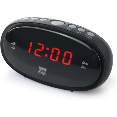 Obrázek New One CR 100 Uhrenradio mit dimmbarem großem Display, Dual Alarm