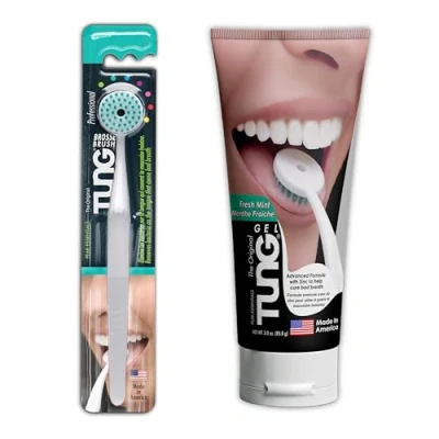 Obrázek výkon Brush &amp; Gel Tongue Cleaner Starter Pack by Peak Essentials