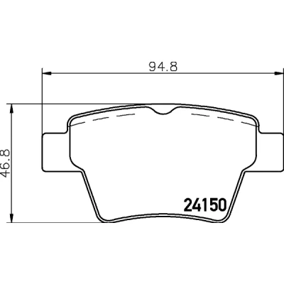 Obrázek Sada brzdových destiček, kotoučová brzda HELLA PAGID 8DB 355 011 821