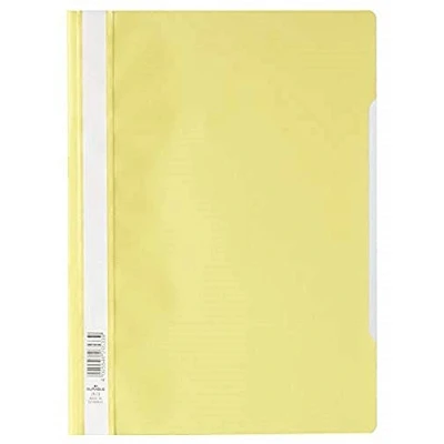 Obrázek Durable Spínací pořadač A4 Standard, PP, 227 x 310 mm, žlutý, balení 50 ks, 257304