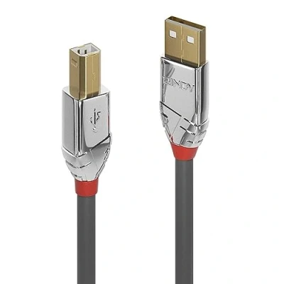Obrázek LINDY 36640 0, 5m USB 2.0 typ A na B kabel, Cromo Line antracit