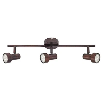 Obrázek Briloner Svítidla LED stropní svítidlo, svítidlo se 3 otočnými a bodovými body, objímka: GU10, vč. x W, kov, rozměry: 48 12 cm, barva: antická měď
