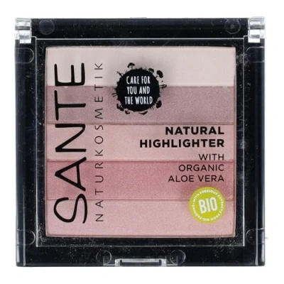 Obrázek Sante Naturkosmetik Přírodní rozjasňovač, bronzer, vegan, 02 růží, 7 g