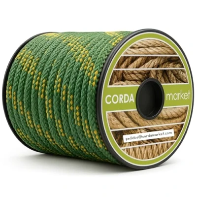 Obrázek Cordamarket Driza Seil 10 mm, Gelb/grün, 10mm a 15mts