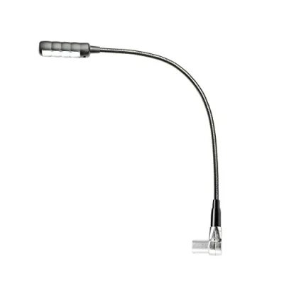 Obrázek Adam Hall Stands SLED závitový 3pólový XLR lampa s husím krkem se 4 COB LED černá