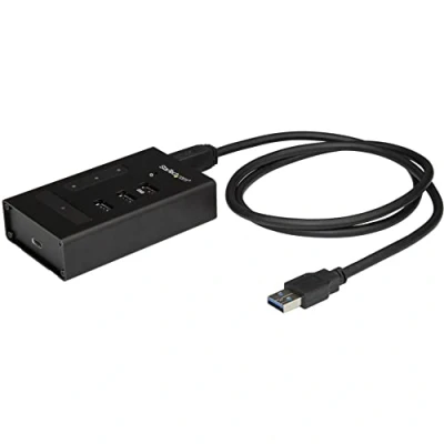 Obrázek StarTech.com 4 porty USB hub kov a na 3x 1x C 3.0 5GBit/s průmyslový rozbočovač s typem