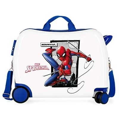 Obrázek Marvel Spiderman Action Kinder Koffer Blau 50x38x20 cms Hartschalen ABS Kombinationsschloss 34L 2,3Kgs 4 Räder Handgepäck