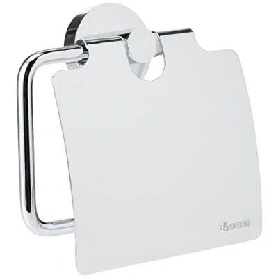 Obrázek Smedbo Home Toilettenpapierhalter mit Deckel, Silber